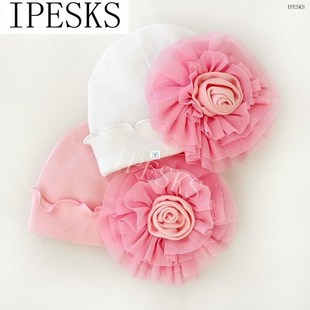 Newborn Baby Hats Cute Flower Hat Beanie Toddler Girls