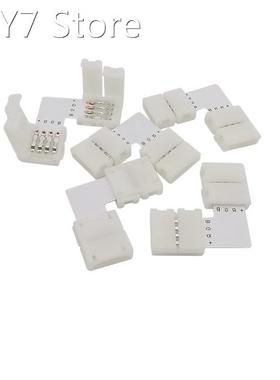 L Shape 4 Pin 10mm RGB LED Connector 90 Degree Corner Connec