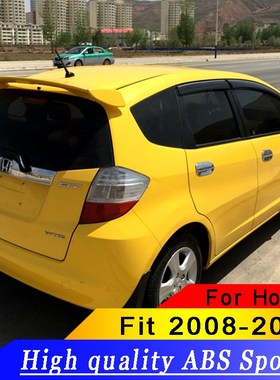 High Quality ABS Material for Honda Jazz Fit Spoiler Car Rea