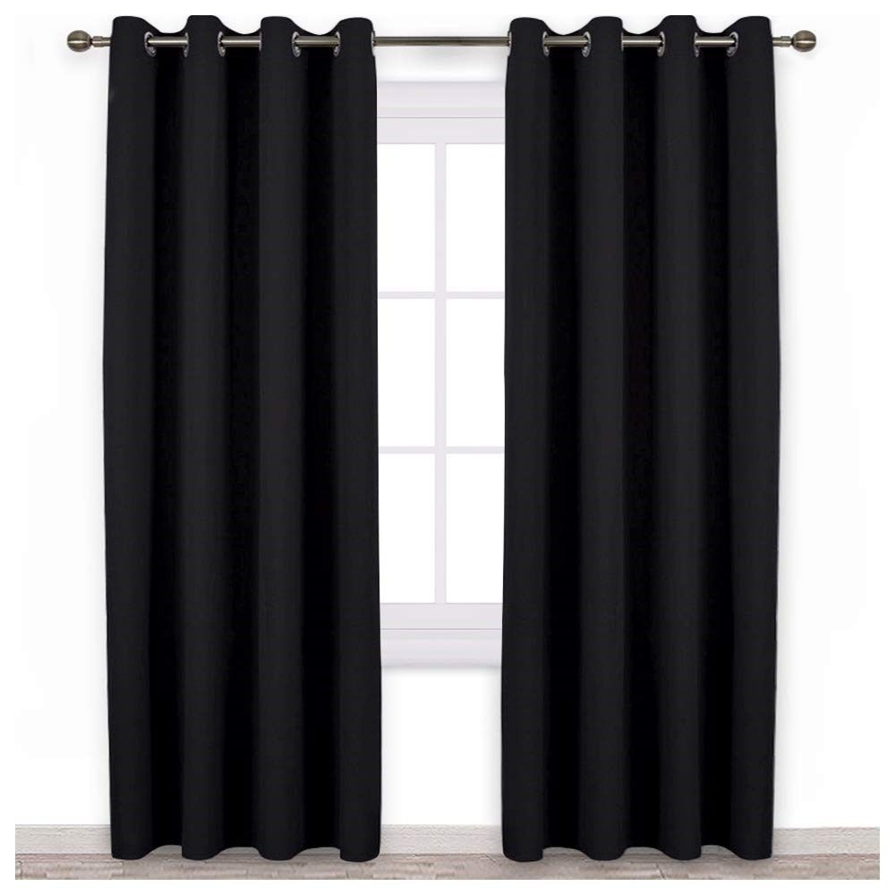 black modern blackout curtains for living room window curtai