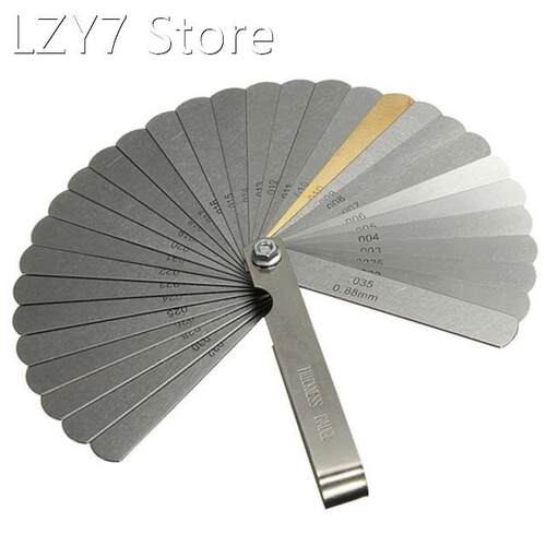 Stainless steel 32pc Blades Feeler Gauge Metric Gap Filler 0