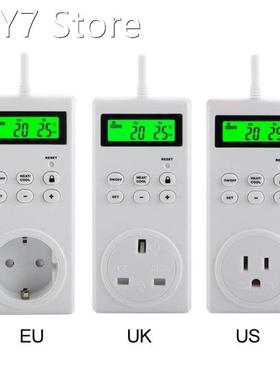 Programmable Plug in Thermostat Outlet Electric Thermostat C