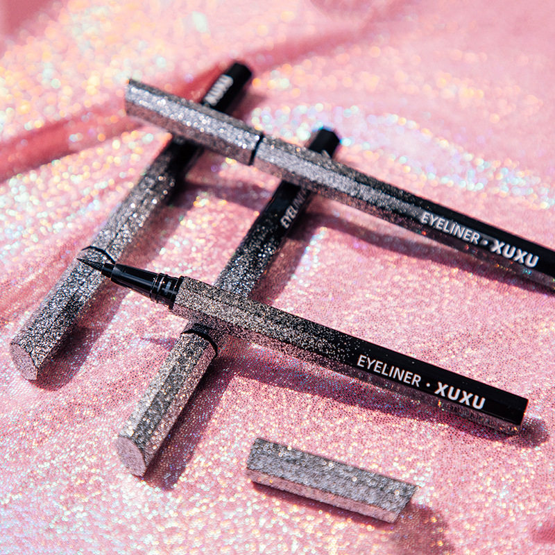 XUXU闪烁流星眼线笔防水持久速干不晕染初学者棕色中性眼线液笔