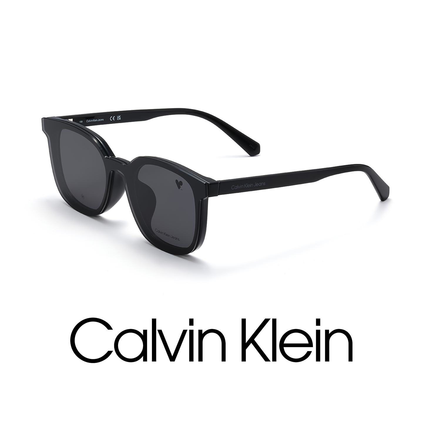 ck墨镜女防晒遮阳近视眼镜可配度数一镜多用太阳镜男CKJ23664LB