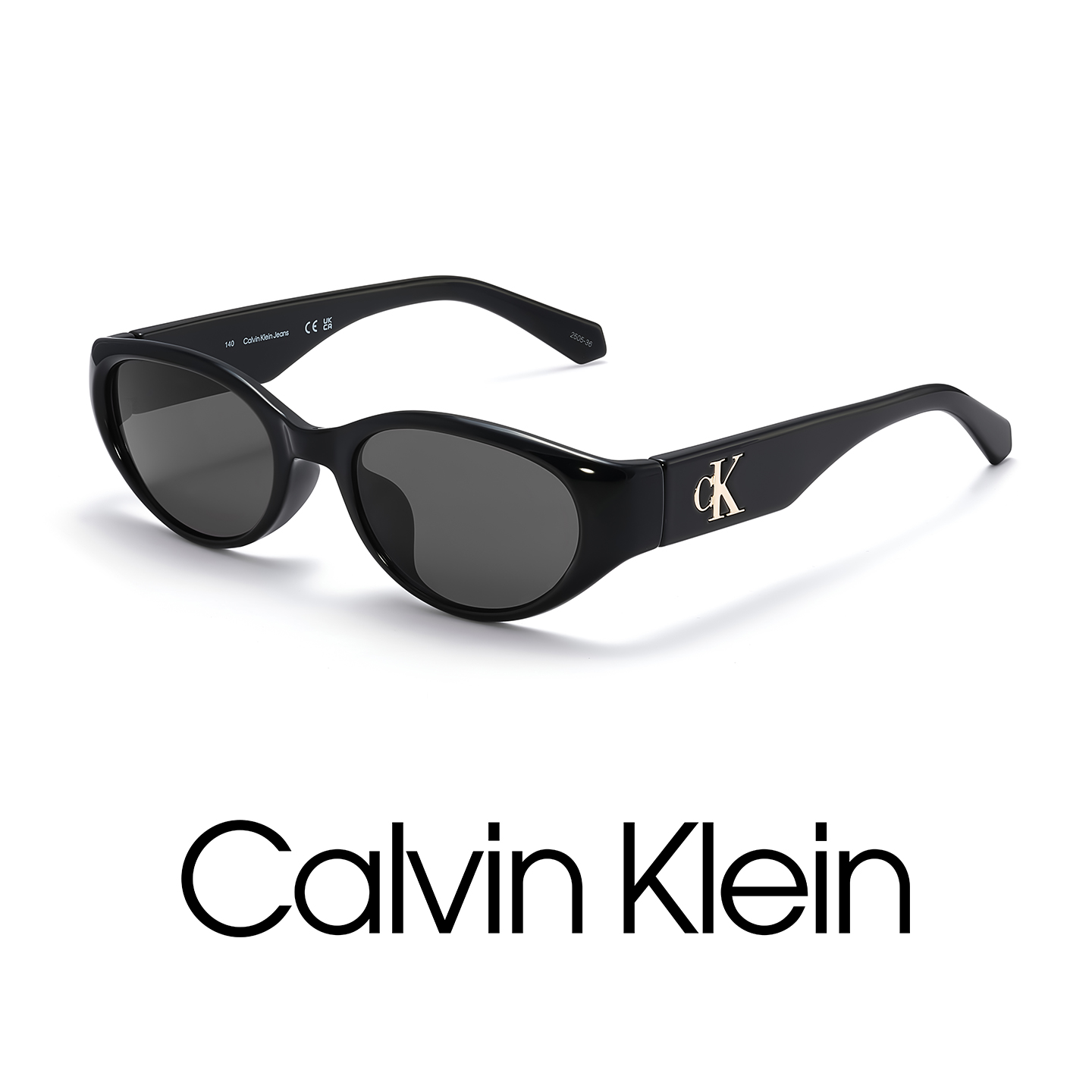 ck墨镜女潮流窄框防晒防紫外线遮阳眼镜猫眼太阳镜男CKJ24638SLB