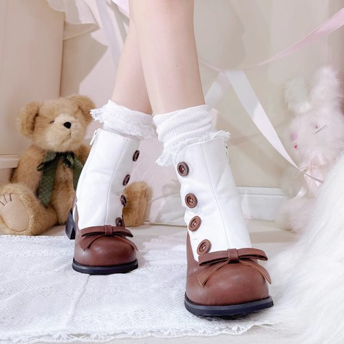 哆莉豆豆饼饼靴子高跟鞋短靴