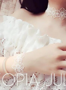 网红项圈女choker蕾丝项链颈饰简约黑色锁骨链颈链项圈脖子配饰品