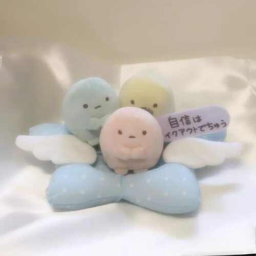 日系角落生物珍珠团子毛绒挂件呆萌小团子公仔钥匙链包包行李箱软