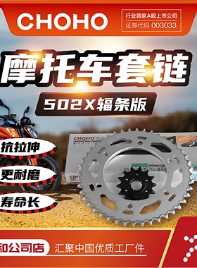 征和旗舰店适用BJ502X 552X闪500骁500逸550油封链条链轮牙盘套链