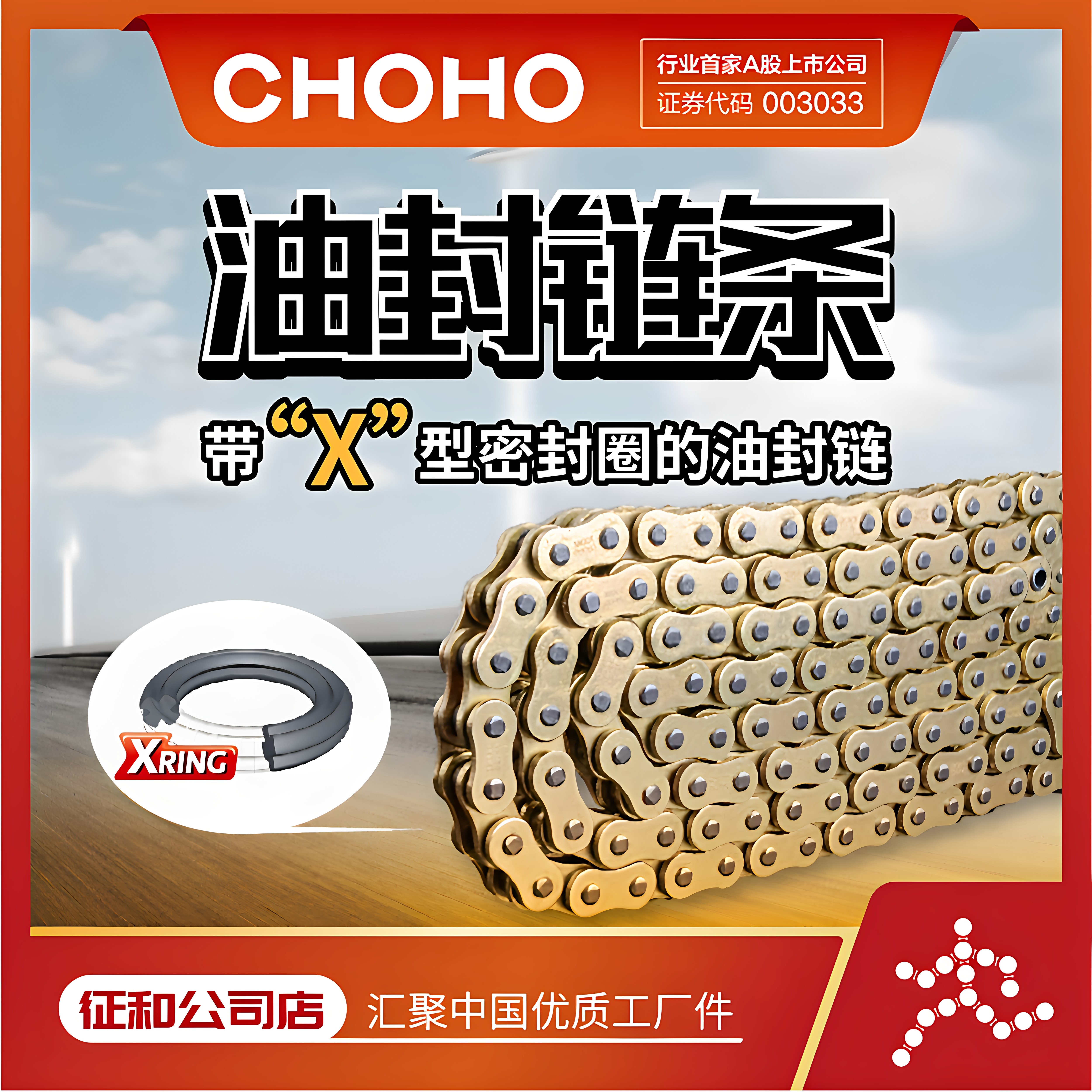 征和旗舰店HX摩托车油封链条套链图片