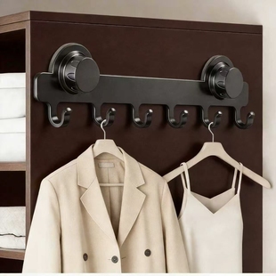 衣柜外侧面挂架挂衣钩柜子侧边直角衣服收纳挂钩免打孔门后挂衣架