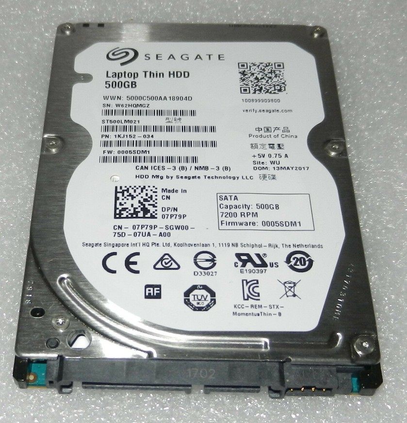 dell  st500lm021 500g 硬盘 笔记本2.5寸sata 7p79p 7200转