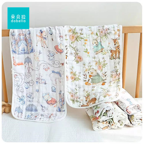 婴儿口水纯棉纱毛巾宝宝用品