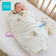 100%纯棉布新生儿包巾婴儿抱被防惊跳春夏季 宝宝产房包单盖毯 薄款