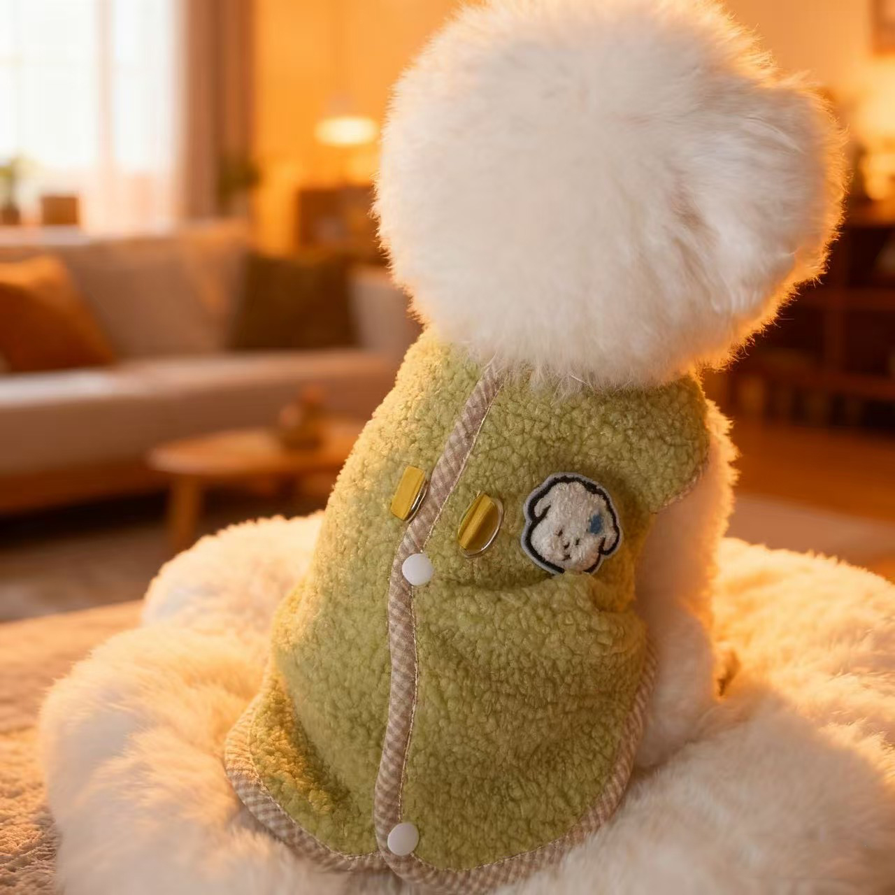 小型犬狗狗衣服2025新款冬保暖加厚颗粒绒宠物比熊衣服泰迪雪纳瑞