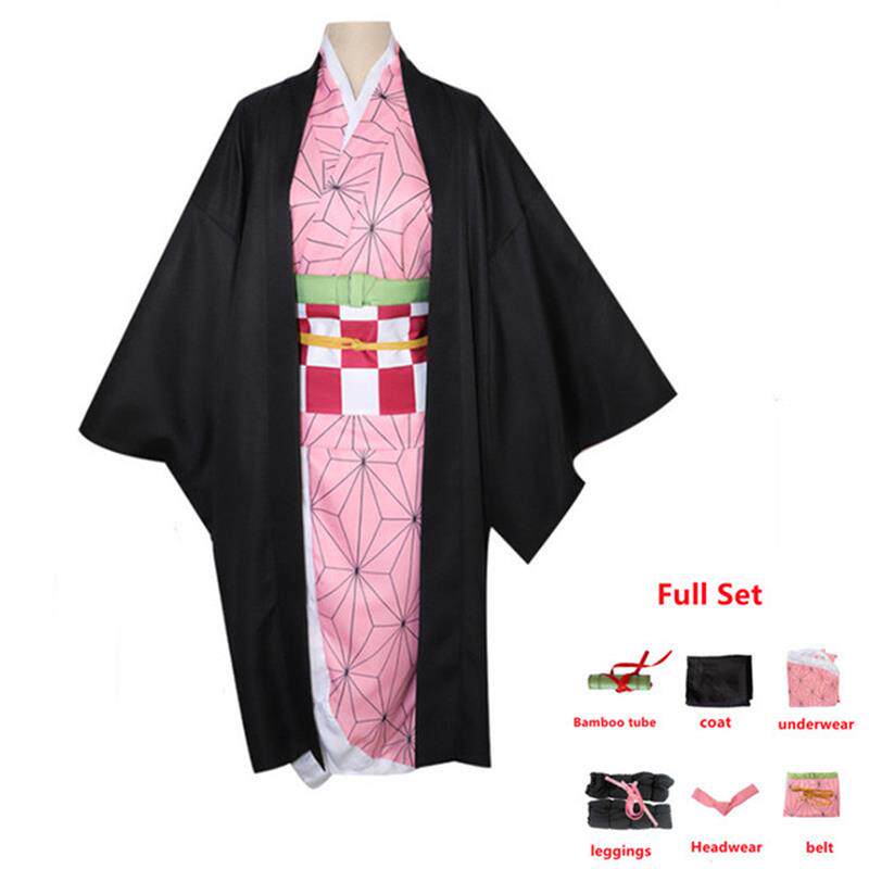 Anime Demon Slayer Kimetsu no Yaiba Cosplay Costume Nezuko K