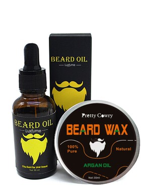 Beard oil Beard cream 1+1 Suit Moisturizing supple Beard wax