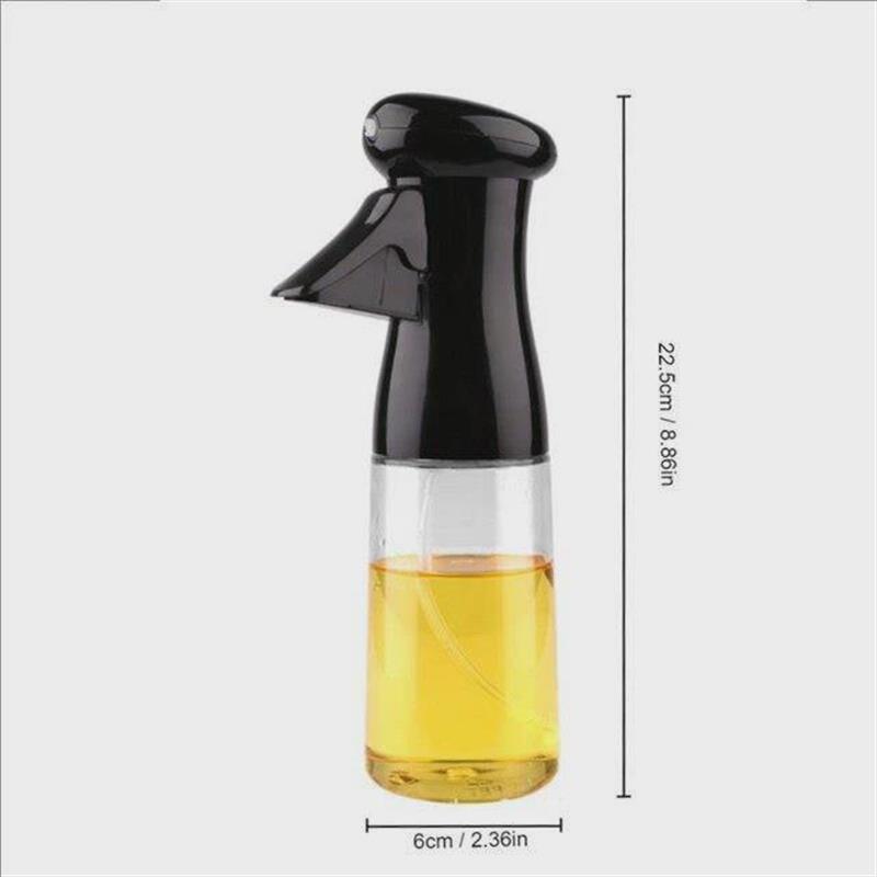 Kitchen Oil Bottle Cooking Oil Spray 200ml Black Pneumatic