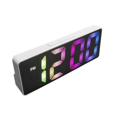 Smart LED Clock Bedside Digital Alarm Clocks Desktop Table E