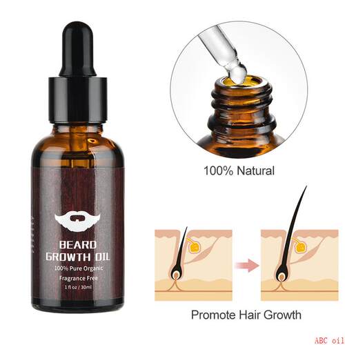 Men Beard Oil wax balm growth Strengthen Thicken Argan长胡须