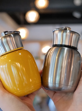 迷你保温杯小巧便携男女士超萌少女心可爱儿童外出学生不锈钢水壶