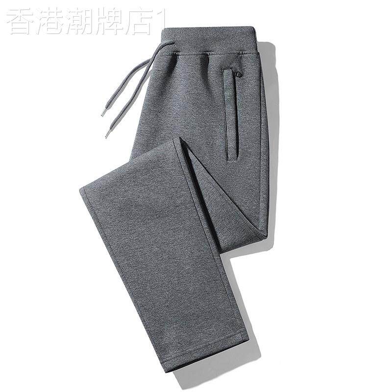 MK休闲裤男2026新款夏季薄款全棉大尺码长裤子灰色直筒男士运动裤