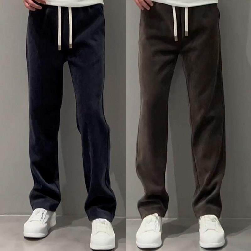 卫裤男士春秋冬季韩版潮流高个子宽松直筒裤子阔腿百搭运动休闲裤