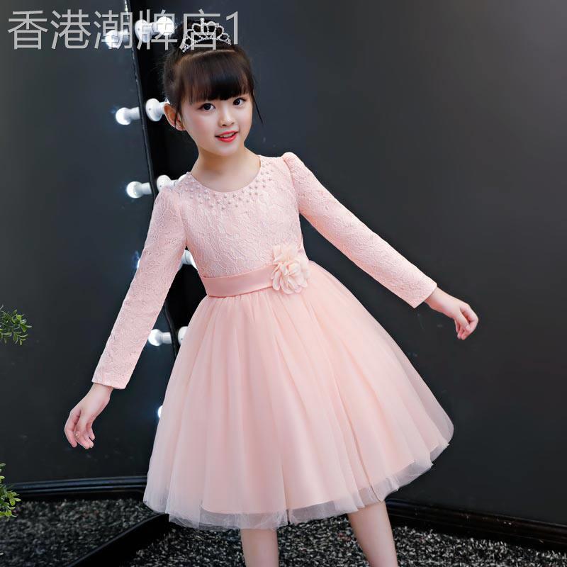 女童春装洋装2026新款儿童洋派春秋蓬蓬纱裙子小女孩公主裙礼服