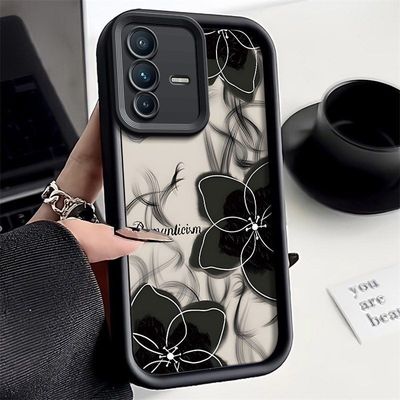 水墨花朵VIVOS12手机壳62