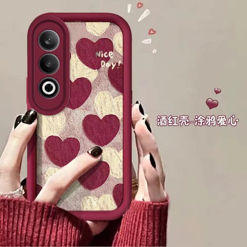 OPPOK12手机壳油画爱心K1