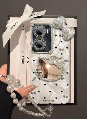 vivo y35手机壳V2230A卡通软vlvoy35m保护套5g镜头全包防摔viv0y35+个性创意V2279A镜子支架vivo丫35十女新款