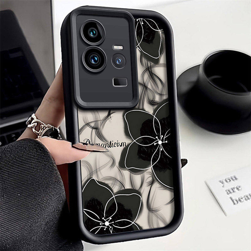 水墨花朵适用IQOO11手机