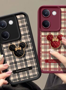 vivo y100手机壳v2313a软硅胶vlvoy100i保护套5g镜头全包防摔V2279A个性创意viv0y100卡通立体vivo丫100女款