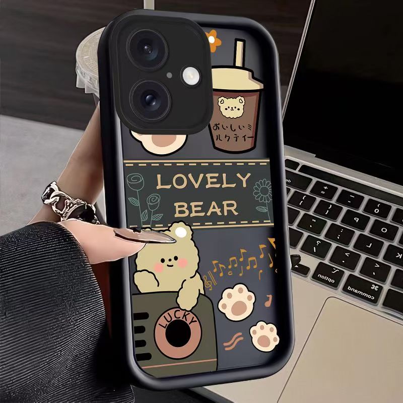 适用苹果16手机壳A3288卡通软iPhone16pro保护套5g全包边A3294防摔ip16promax个性A3297创意lphone16plus女款