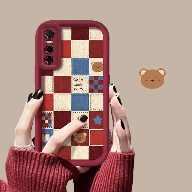 砂硅包I熊手小O子S卡通手机壳