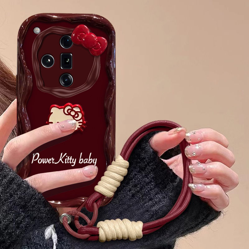 Ofindx7手机壳蝴蝶结kt猫