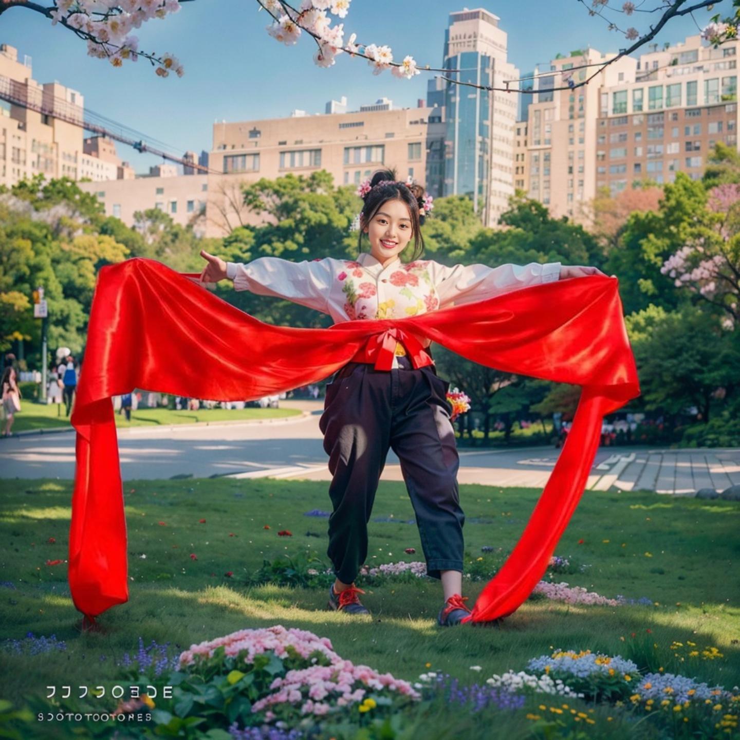 秧歌彩绸扭秧歌红绸带大红绸布