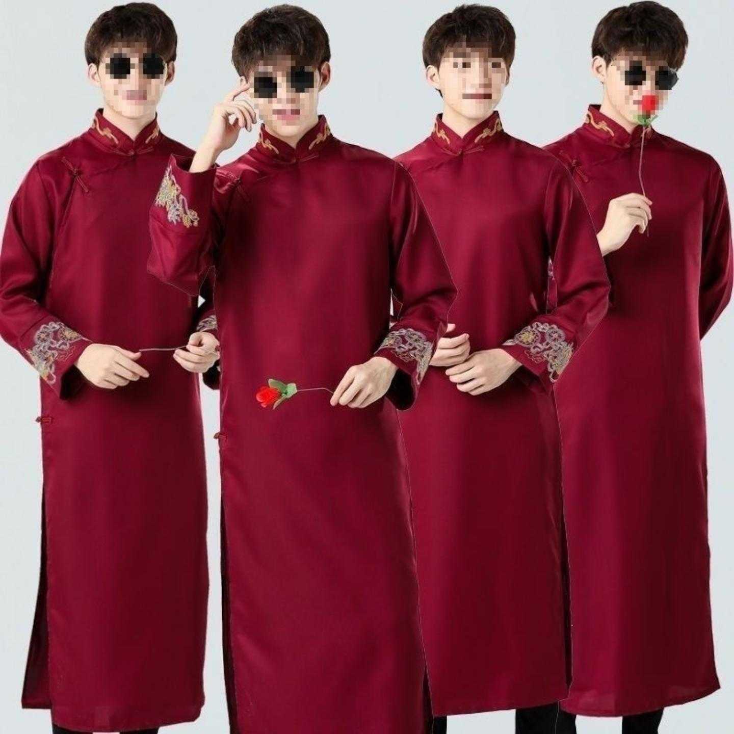 接亲结婚礼服长衫古装长袍中式