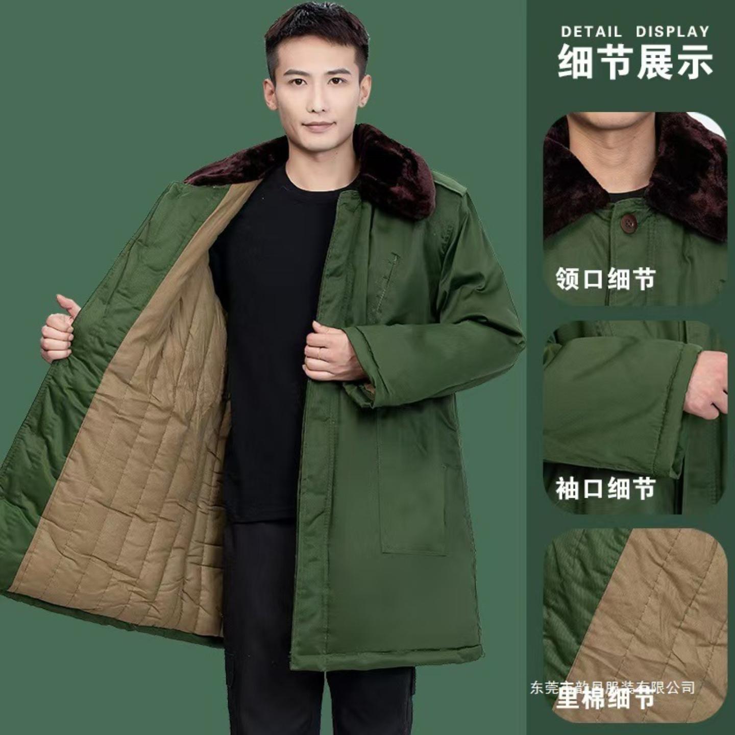 老款军绿色劳保冷库防寒服冬季