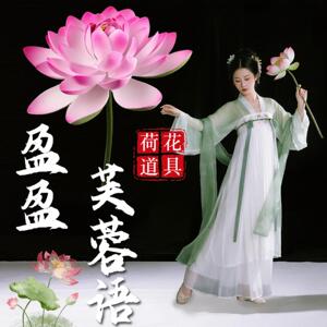 盈盈芙蓉语荷花舞蹈道具古风仿真