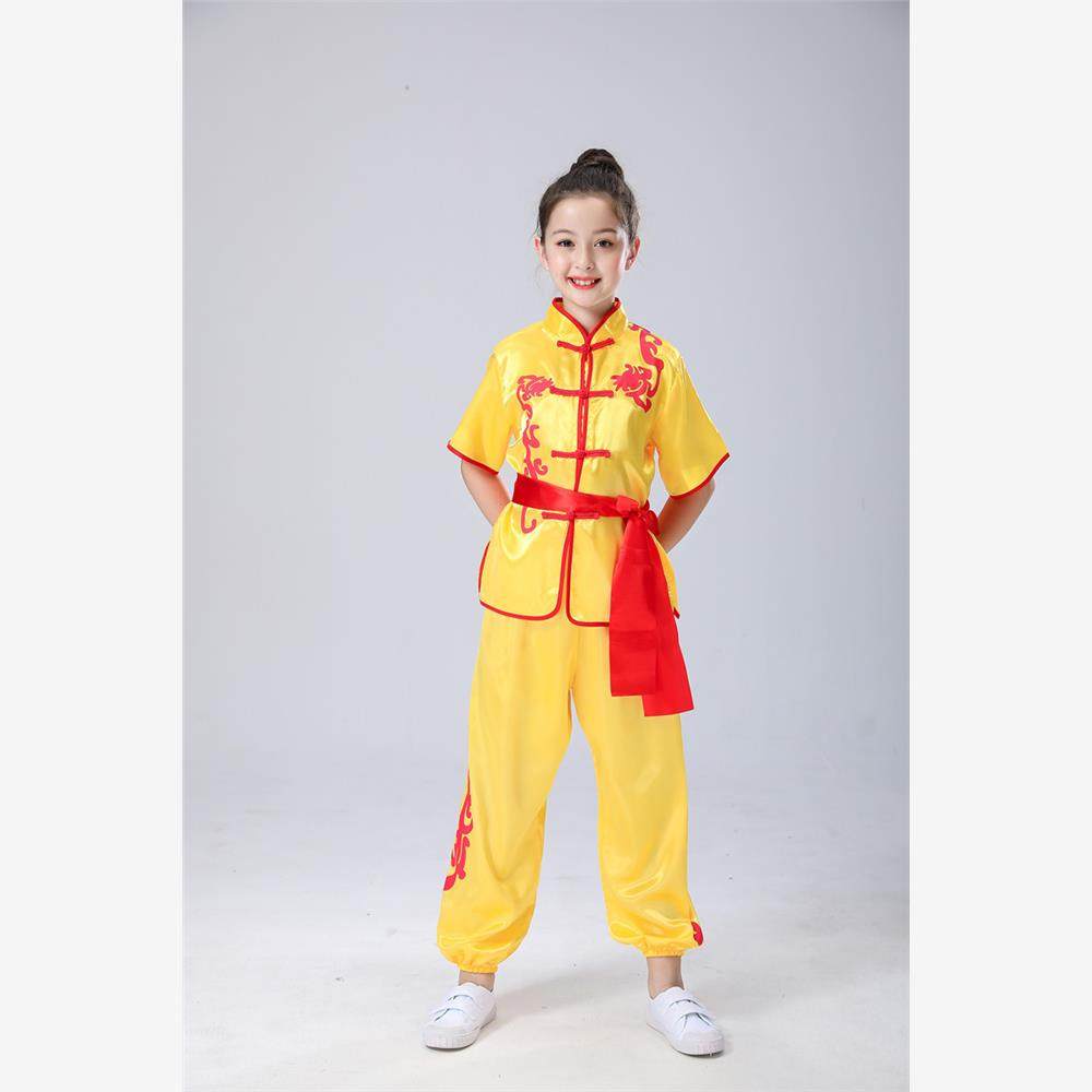 儿童武术表演服练功中国