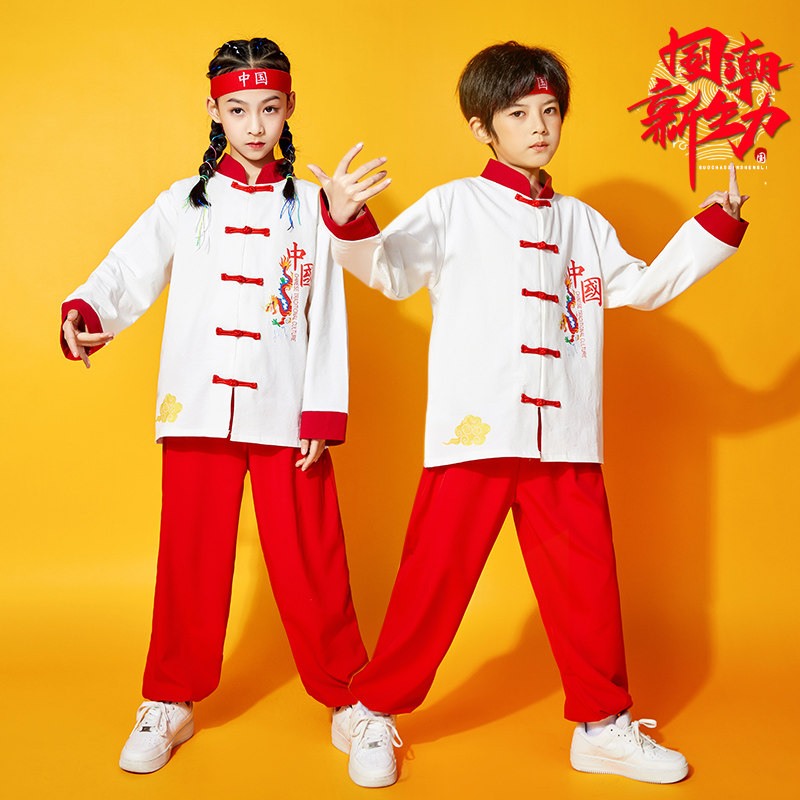 儿童武术演出服中国风六