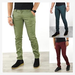 cargo pants trousers裤子 men pants 外贸新款商务日常纯色男裤