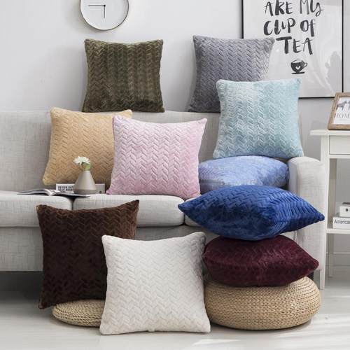 Soft Plush Decorative Cushion Covers Pillow Case Home Decor