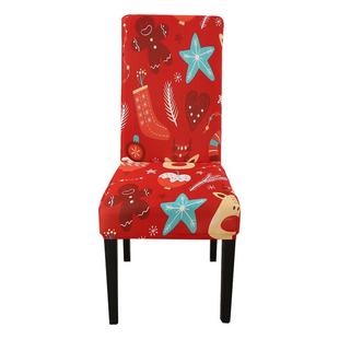 Christmas dining room Decoration Chair fabric cover cushion