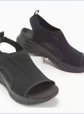 2022 Women's Shoes Sandals Ladies Into Low Top Fish Mout