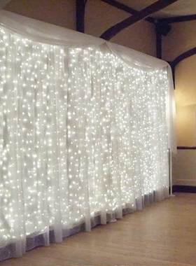 3m 100/200/300 LED Curtain String Light Garland Wedding Part