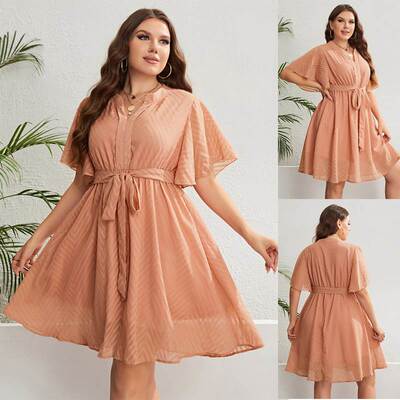 2023 Summer new dress plus size sweet women skirts dresses