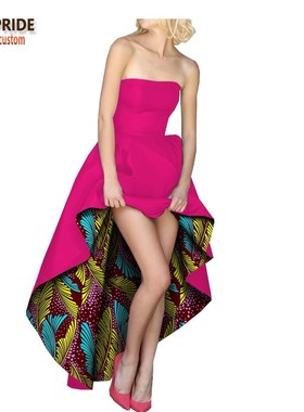 定制 Ladies cotton batik dress非洲全棉蜡染女士连衣裙礼服