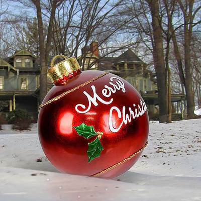Christmas Decoration Ball 60cm Balloon Outdoor Holiday Print